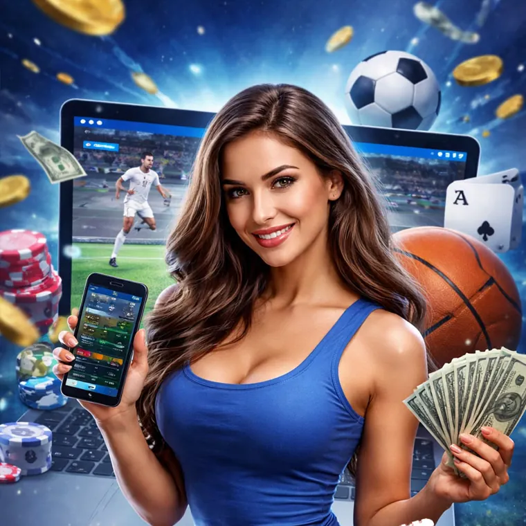 Live dealer presenting a table game