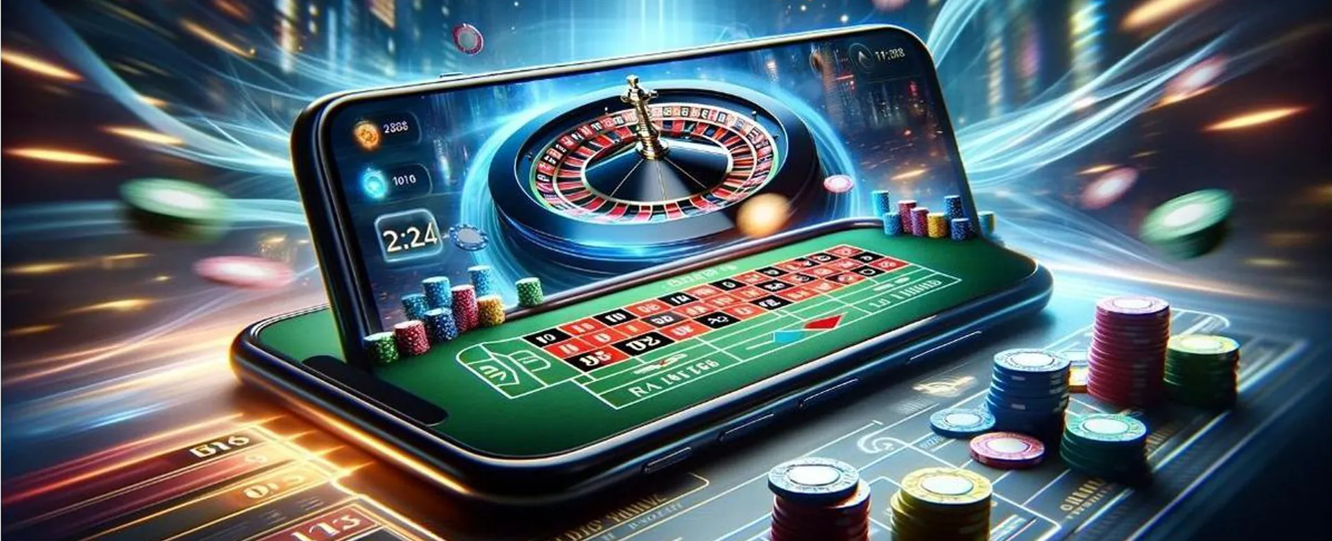 Player's hands on a table game layout with cards and chips, representing online table games in the Philippines